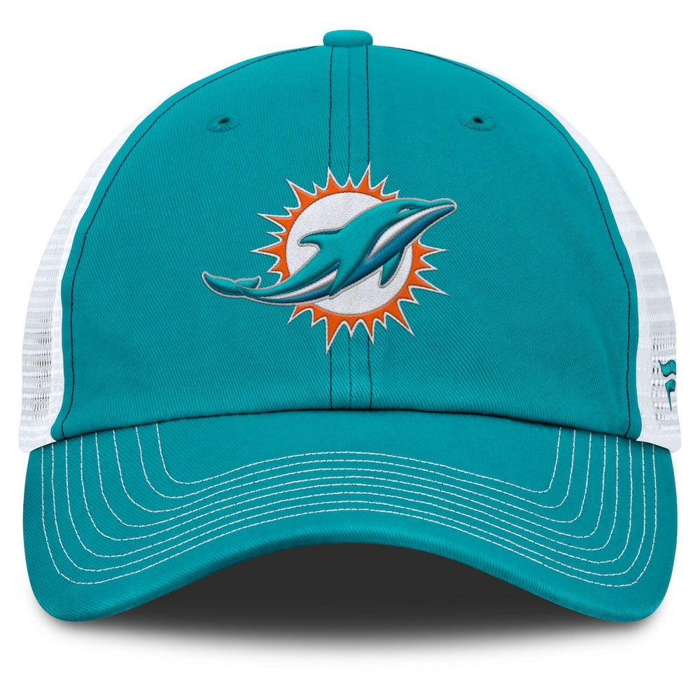 Miami Dolphins Trucker Adjustable Hat Aqua/White | Fanatics