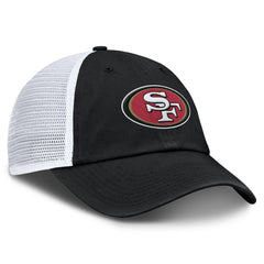 San Francisco 49ers Trucker Adjustable Hat Black/White | Fanatics