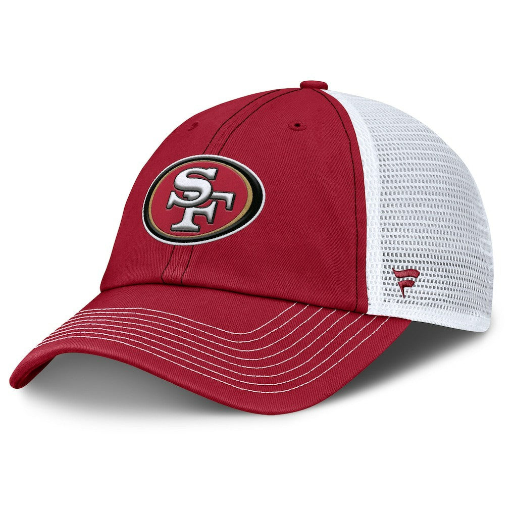 San Francisco 49ers Trucker Adjustable Hat Scarlet/White | Fanatics