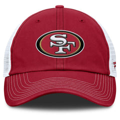 San Francisco 49ers Trucker Adjustable Hat Scarlet/White | Fanatics