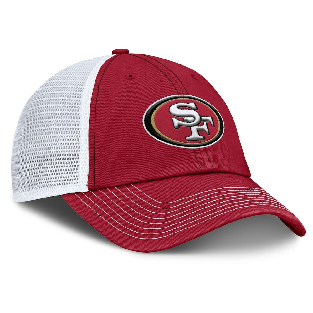 San Francisco 49ers Trucker Adjustable Hat Scarlet/White | Fanatics