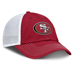San Francisco 49ers Trucker Adjustable Hat Scarlet/White | Fanatics