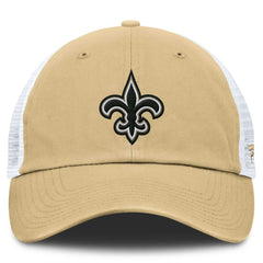 New Orleans Saints Trucker Adjustable Hat Gold/White | Fanatics