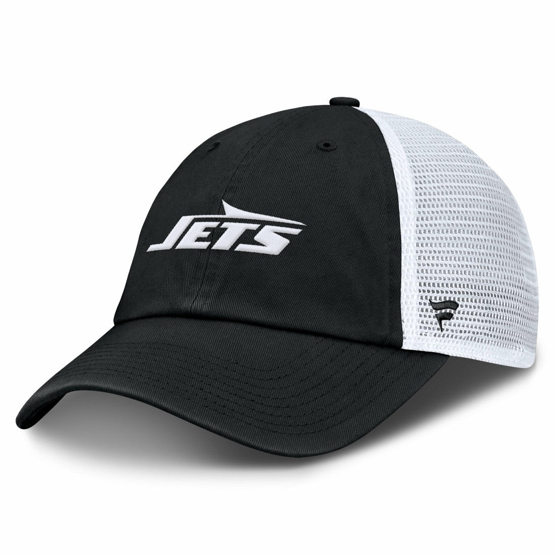 New York Jets Trucker Adjustable Hat Black/White | Fanatics