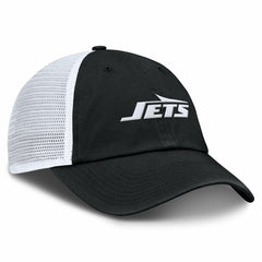 New York Jets Trucker Adjustable Hat Black/White | Fanatics