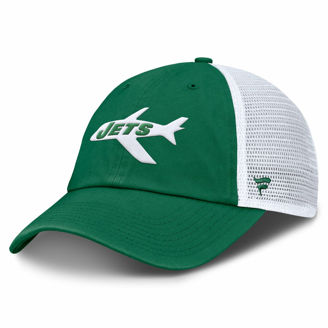 New York Jets Vintage Trucker Adjustable Hat Kelly Green/White | Fanatics