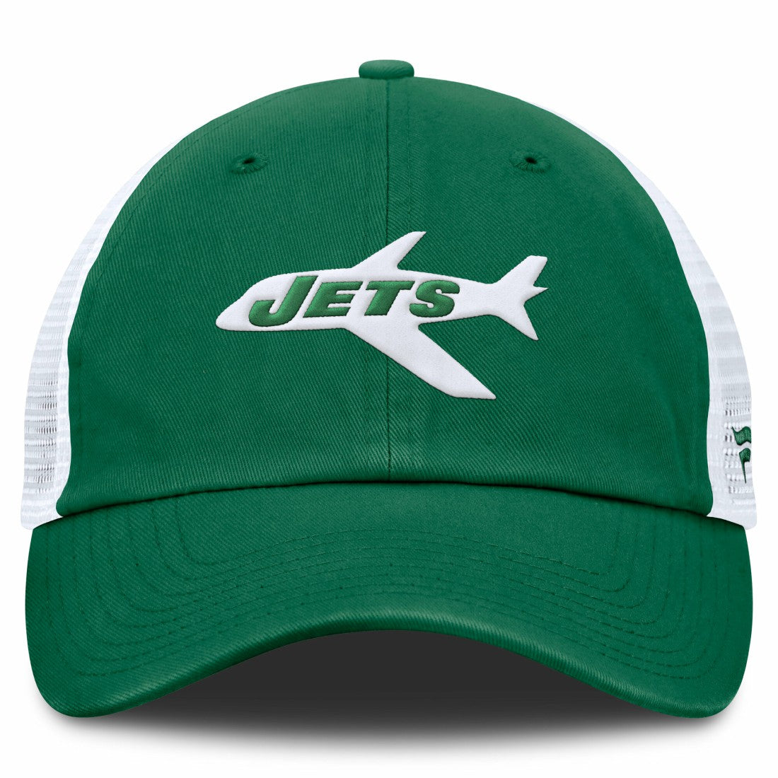 New York Jets Vintage Trucker Adjustable Hat Kelly Green/White | Fanatics