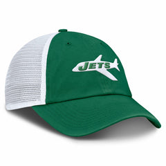 New York Jets Vintage Trucker Adjustable Hat Kelly Green/White | Fanatics