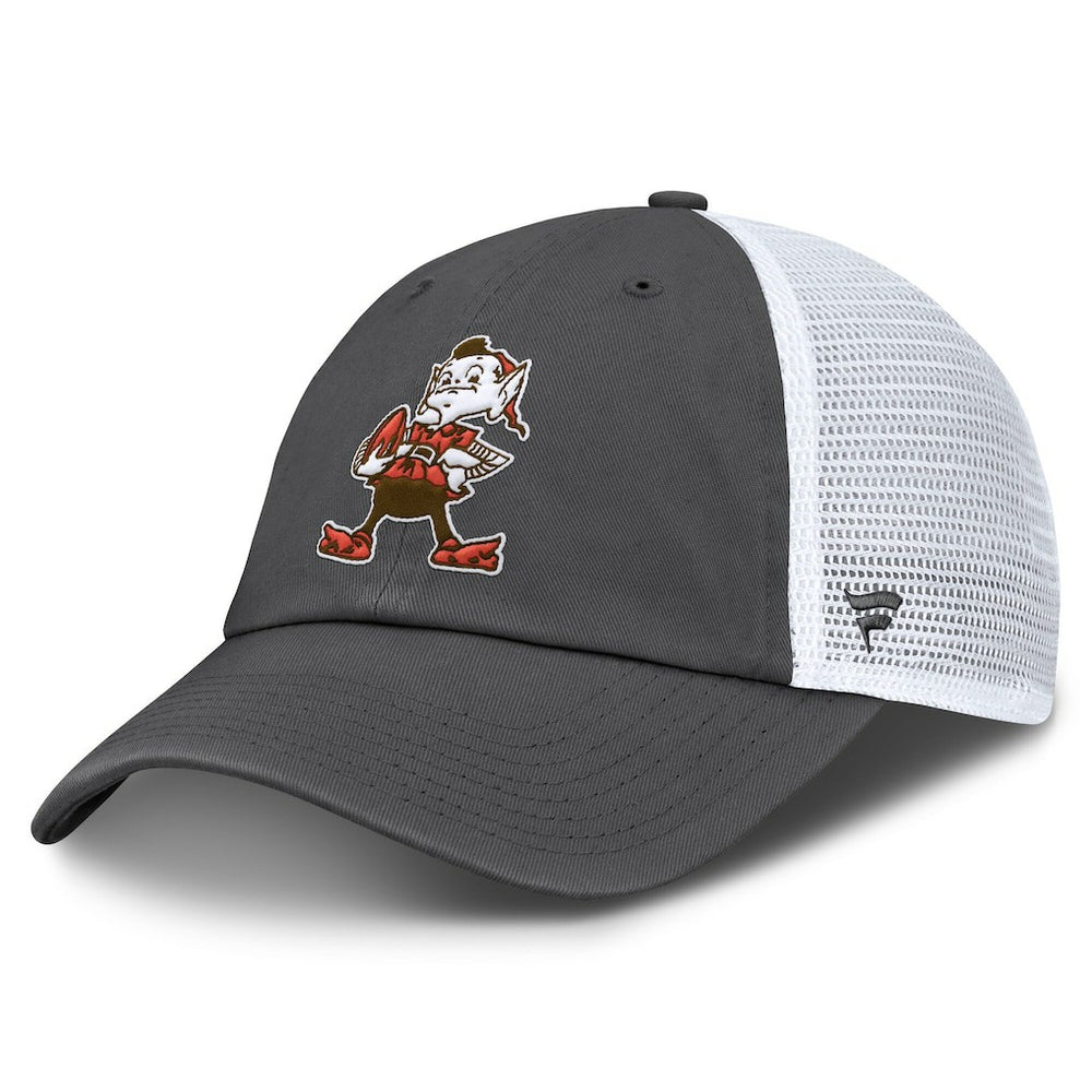 Cleveland Browns Basic Vintage Trucker Adjustable Hat Gray/White | Fanatics