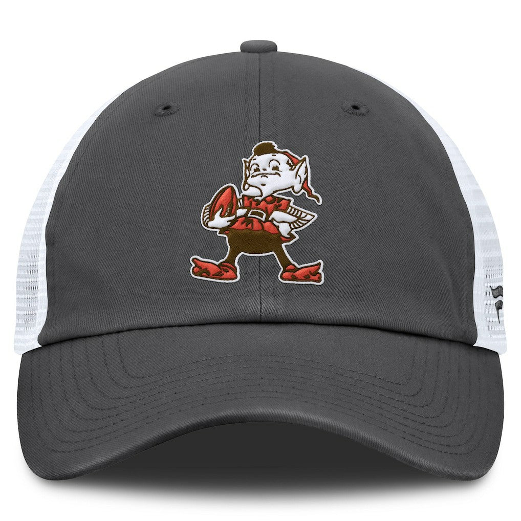 Cleveland Browns Basic Vintage Trucker Adjustable Hat Gray/White | Fanatics