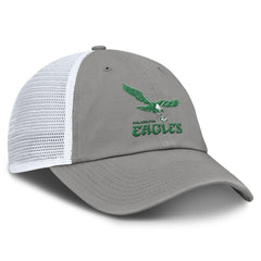 Philadelphia Eagles Vintage Trucker Adjustable Hat Gray/White | Fanatics