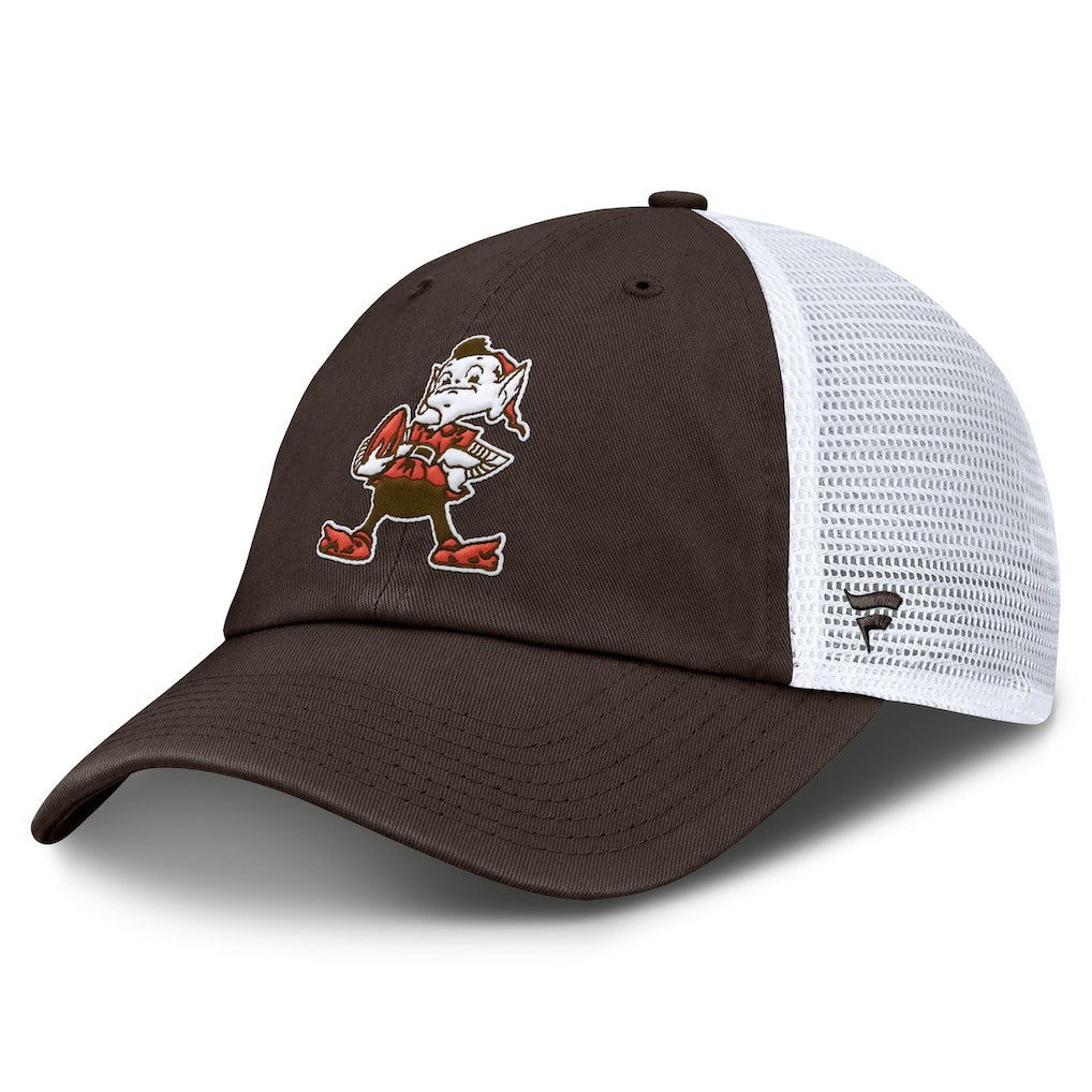 Cleveland Browns Vintage Trucker Adjustable Hat Brown/White | Fanatics