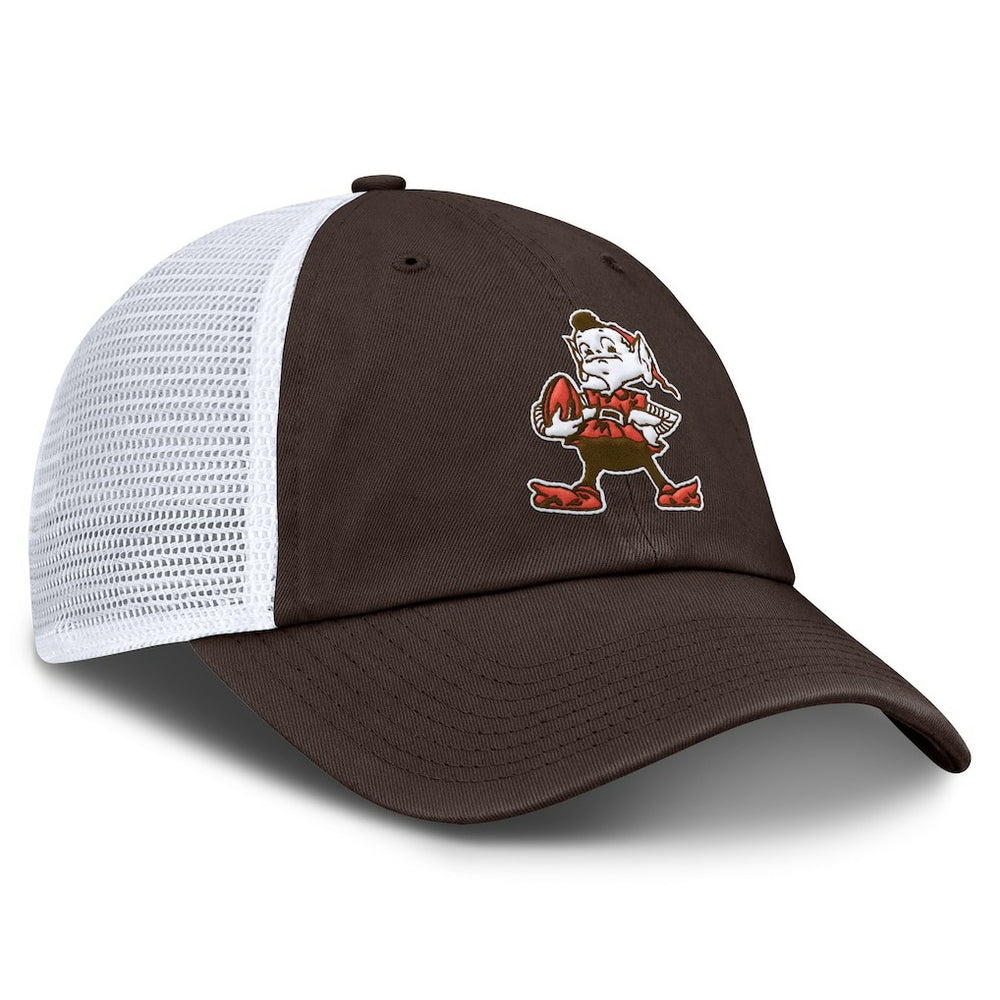 Cleveland Browns Vintage Trucker Adjustable Hat Brown/White | Fanatics