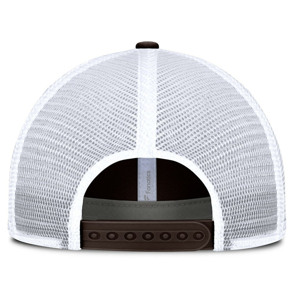 Cleveland Browns Vintage Trucker Adjustable Hat Brown/White | Fanatics