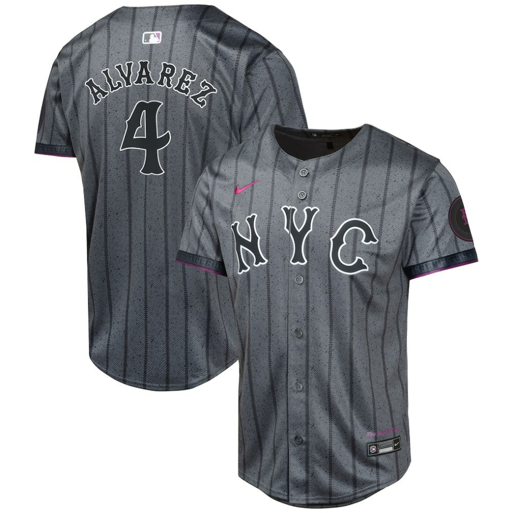 Francisco Alvarez New York Mets Nike Youth 2024 City Connect Limited Player Jersey - MLB