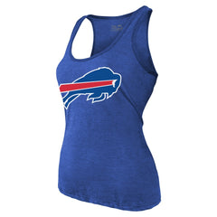 Josh Allen Buffalo Bills Majestic Threads Women's Name & Number Tri-Blend Tank Top Royal | NFL