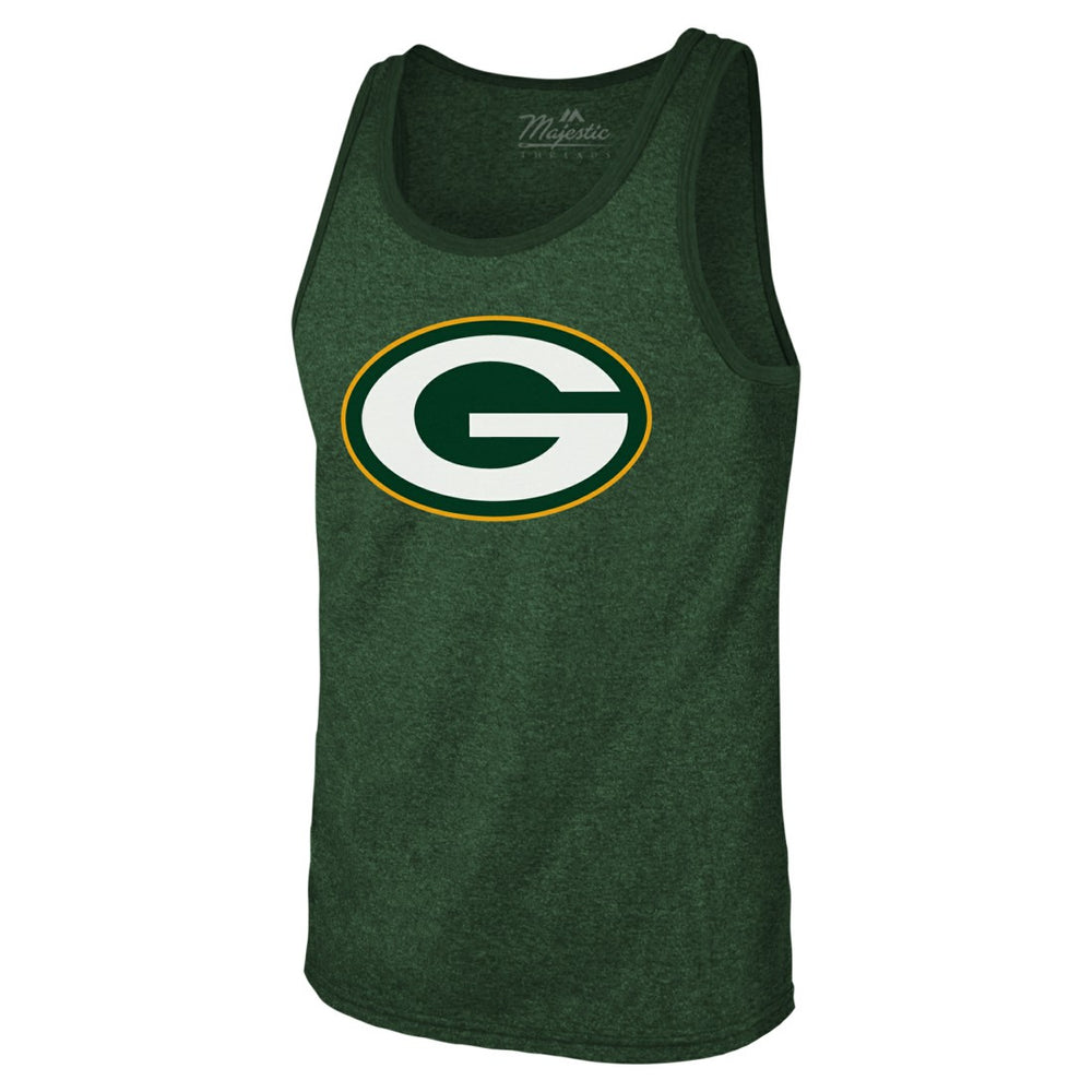 Jordan Love Green Bay Packers Majestic Threads Tri-Blend Player Name & Number Tank Top Green | NFL