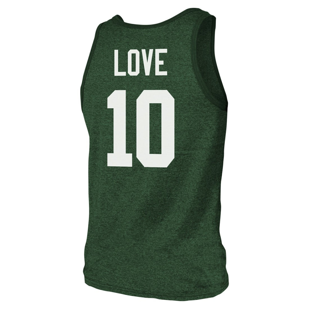 Jordan Love Green Bay Packers Majestic Threads Tri-Blend Player Name & Number Tank Top Green | NFL