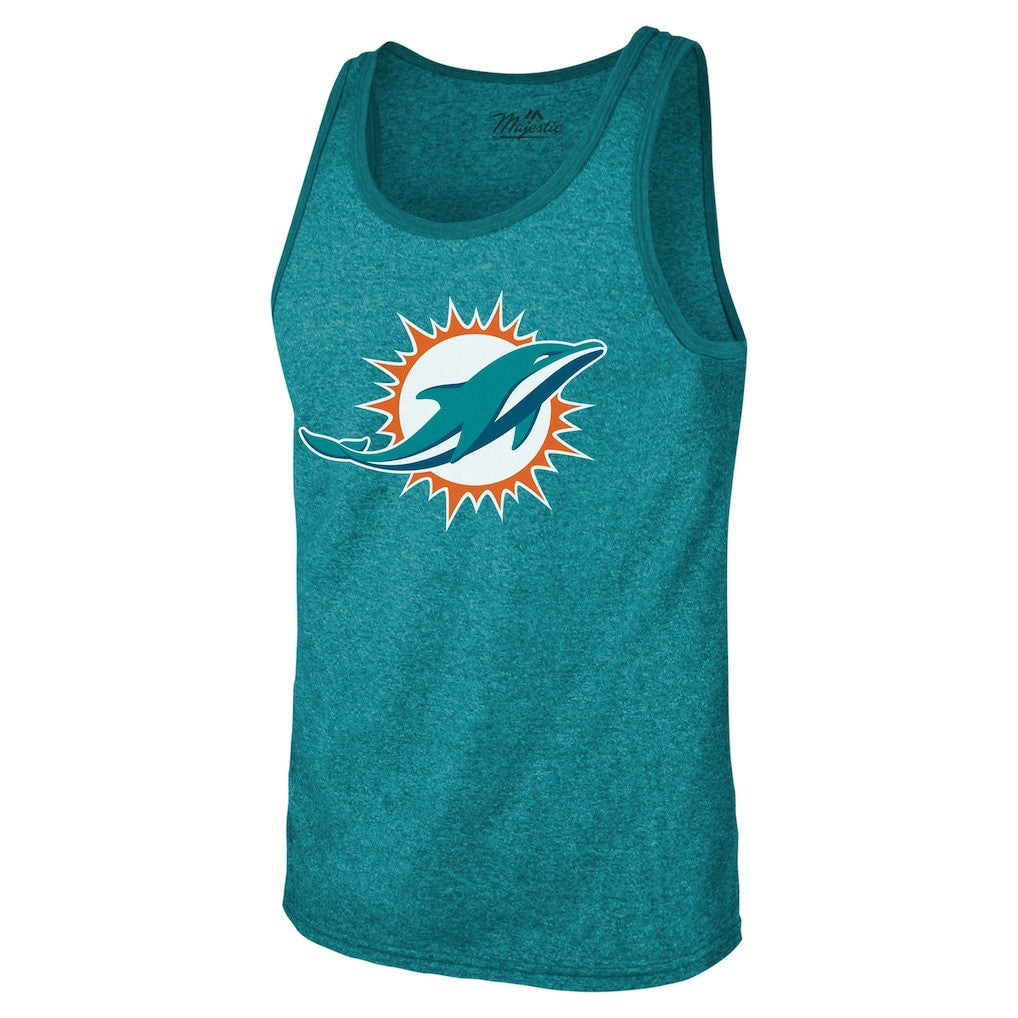 Tyreek Hill Miami Dolphins Majestic Threads Tri-Blend Player Name & Number Tank Top Aqua | NFL