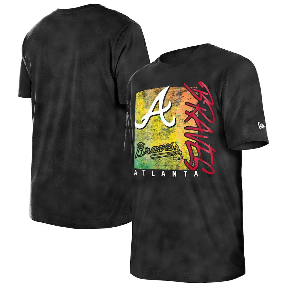 Atlanta Braves New Era Women's Sport Classics Enzyme Wash Oversized T-Shirt - MLB