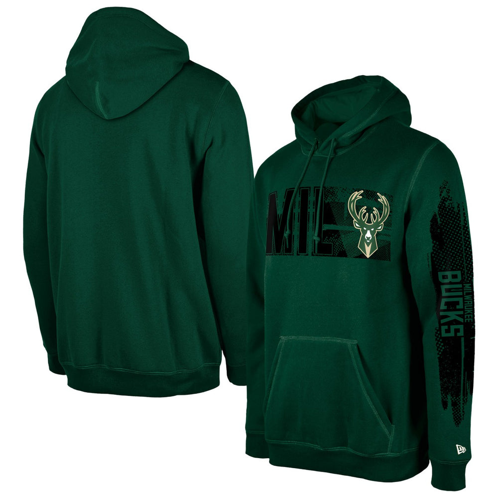Milwaukee Bucks Tip-Off Collection Pullover Hoodie Hunter Green - NBA