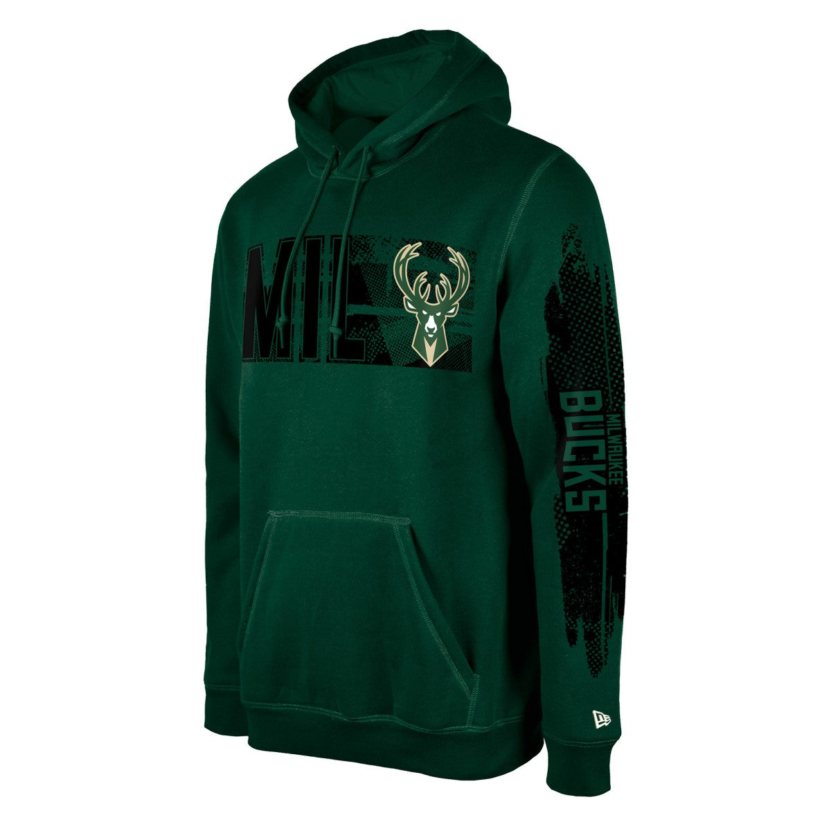 Milwaukee Bucks Tip-Off Collection Pullover Hoodie Hunter Green - NBA