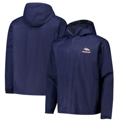 Denver Broncos Dunbrooke Tropic Waterproof Packable Full-Zip Hoodie Jacket  Navy | NFL