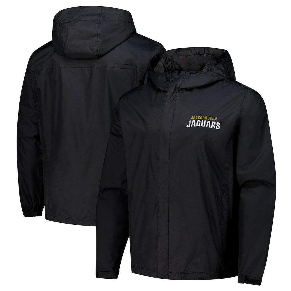 Jacksonville Jaguars Dunbrooke Tropic Waterproof Packable Full-Zip Hoodie Jacket  Black | NFL