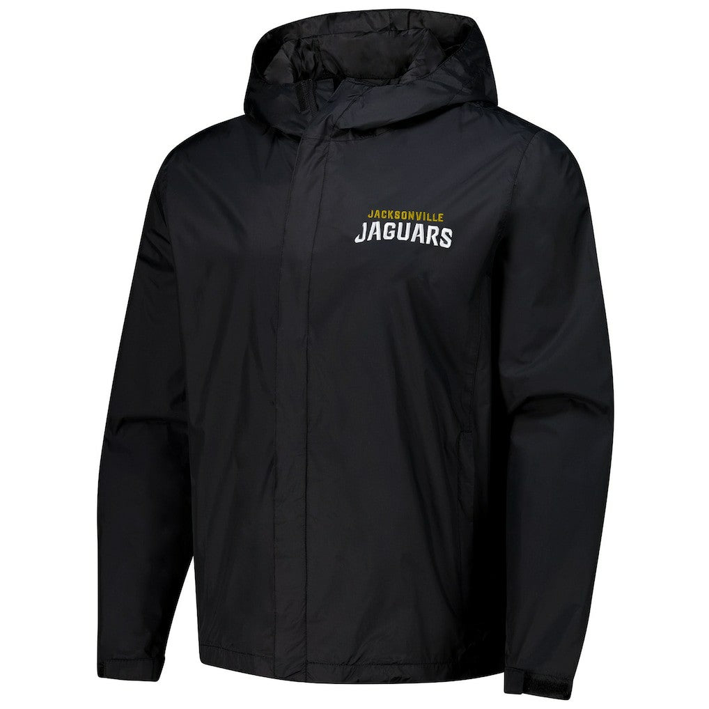 Jacksonville Jaguars Dunbrooke Tropic Waterproof Packable Full-Zip Hoodie Jacket  Black | NFL