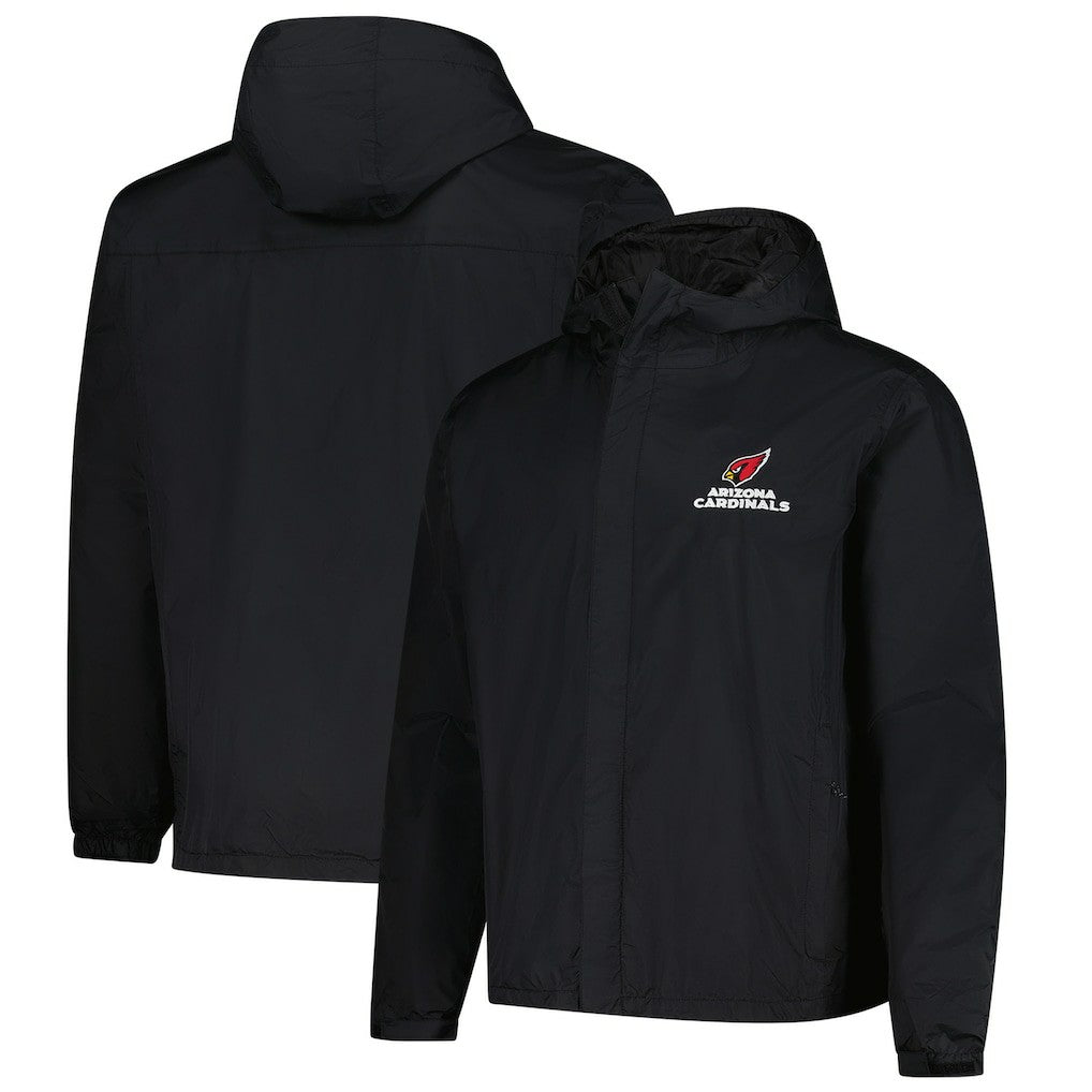 Arizona Cardinals Dunbrooke Tropic Waterproof Packable Full-Zip Hoodie Jacket  Black | NFL