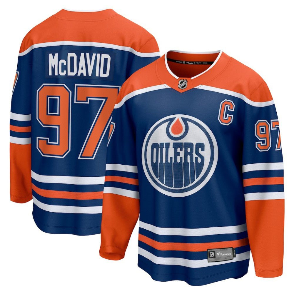 Connor McDavid Edmonton Oilers Fanatics Home Breakaway Jersey - Royal - NHL