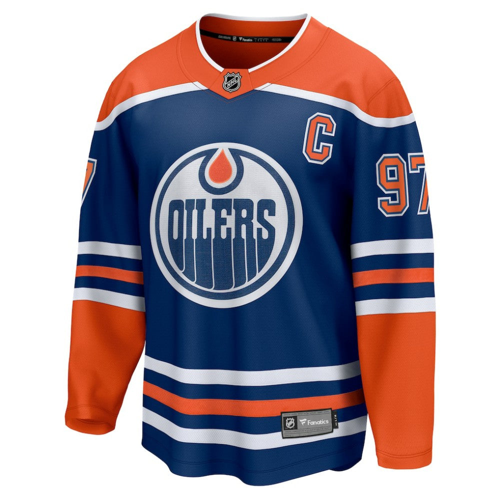 Connor McDavid Edmonton Oilers Fanatics Home Breakaway Jersey - Royal - NHL