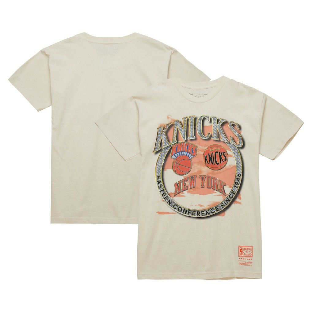 New York Knicks Hardwood Classics Vintage Soul Crown Jewels T-Shirt Tan - NBA