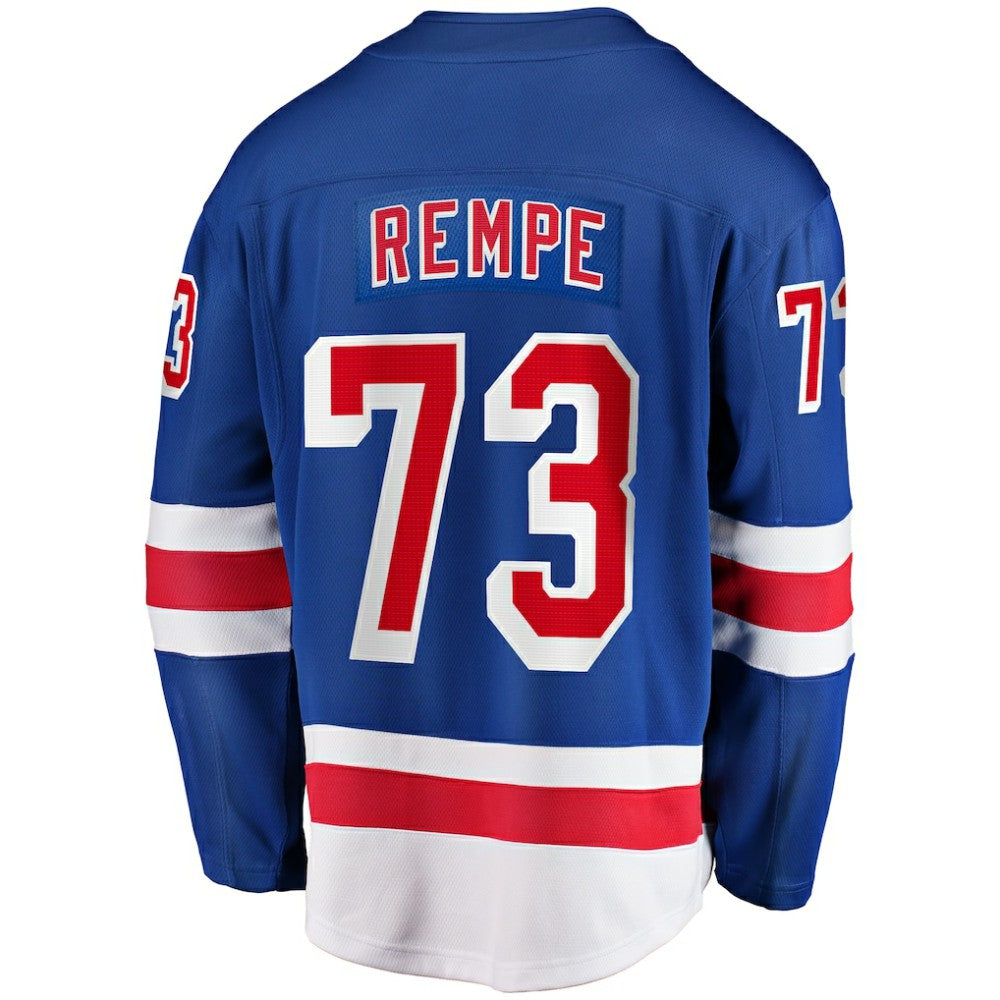 Matt Rempe New York Rangers Fanatics Home Breakaway Jersey - Blue - NHL