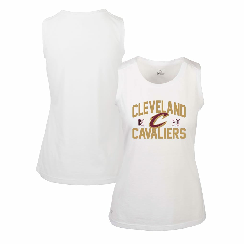 Cleveland Cavaliers Levelwear Women's Macy Tank Top White - NBA