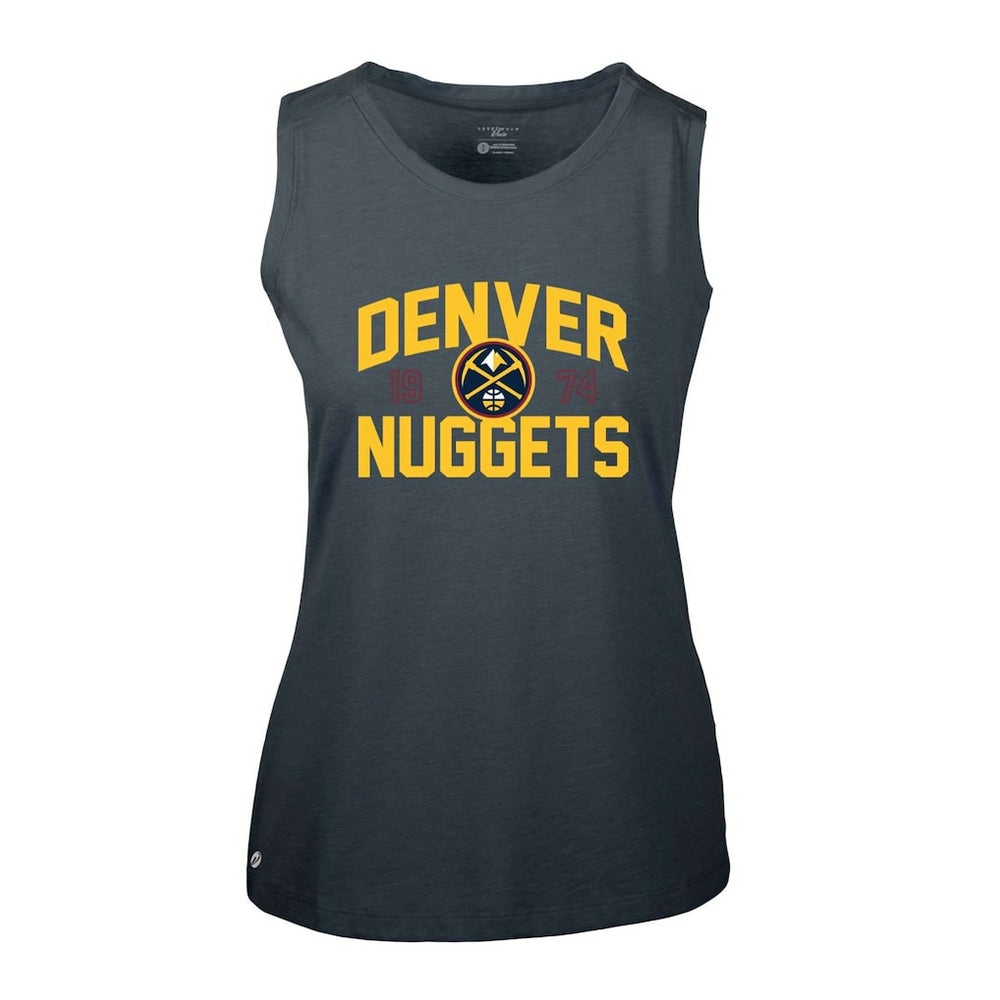 Denver Nuggets Levelwear Women's Macy Tank Top Navy - NBA