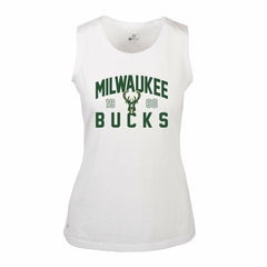 Milwaukee Bucks Levelwear Women's Macy Tank Top White - NBA
