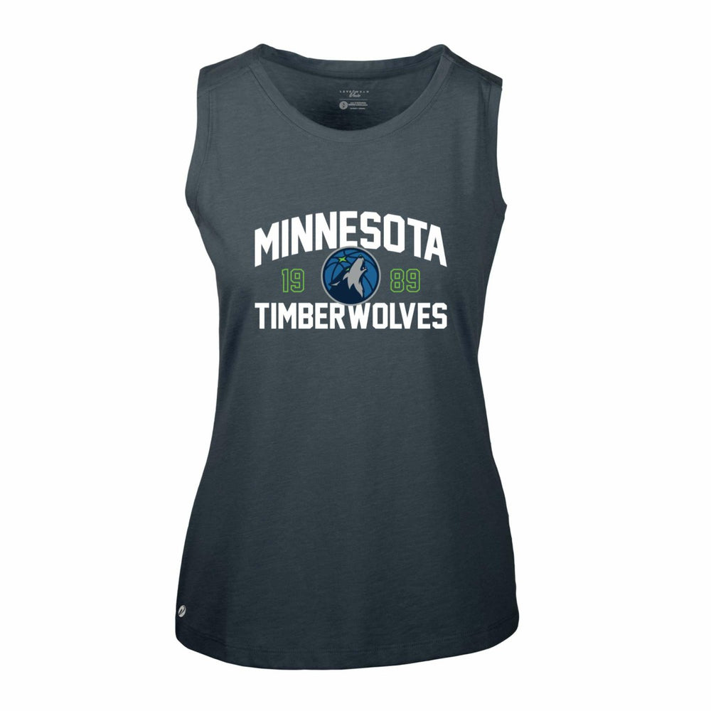 Minnesota Timberwolves Levelwear Women's Macy Tank Top Navy - NBA