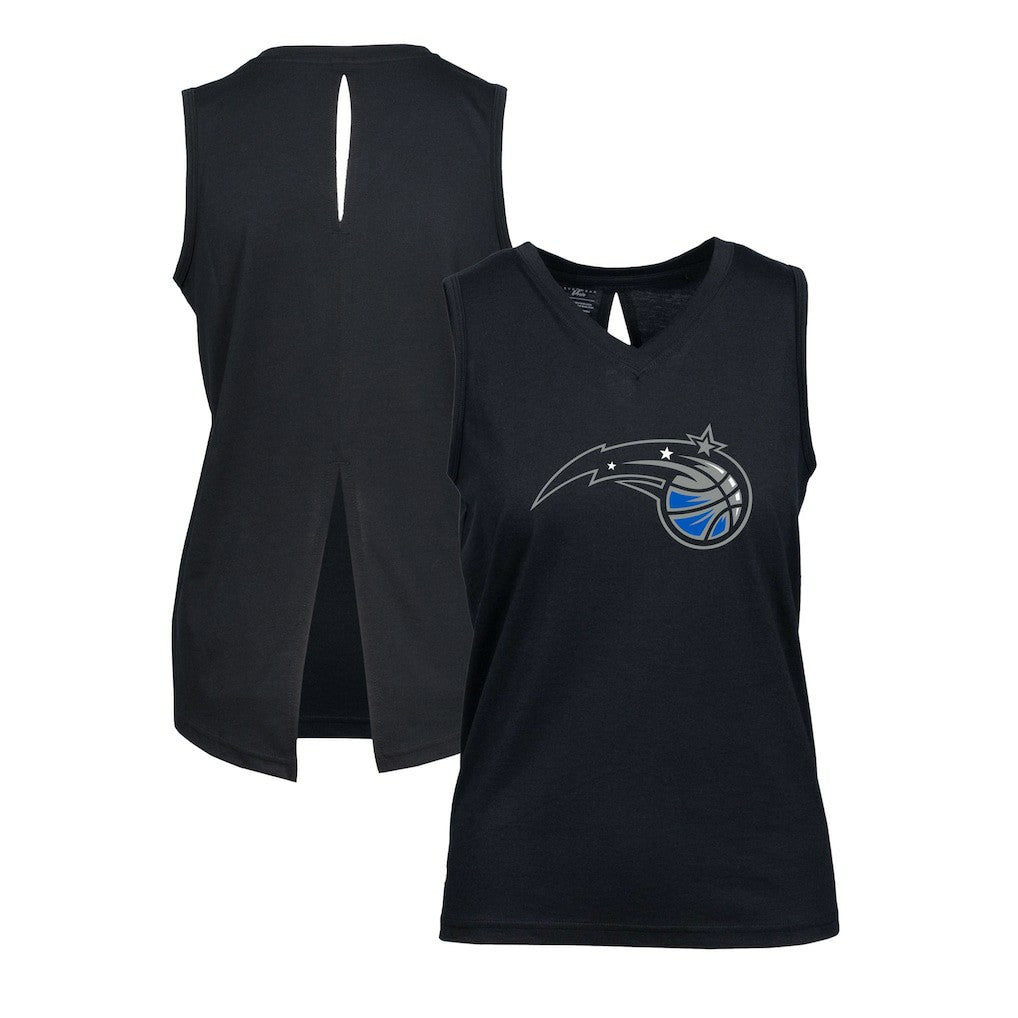 Orlando Magic Levelwear Women's Paisley Core V-Neck Tank Top Black - NBA