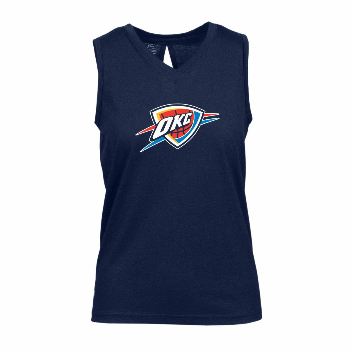 Oklahoma City Thunder Levelwear Women's Paisley Core V-Neck Tank Top Navy - NBA