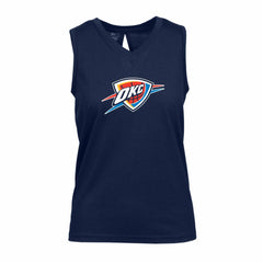Oklahoma City Thunder Levelwear Women's Paisley Core V-Neck Tank Top Navy - NBA