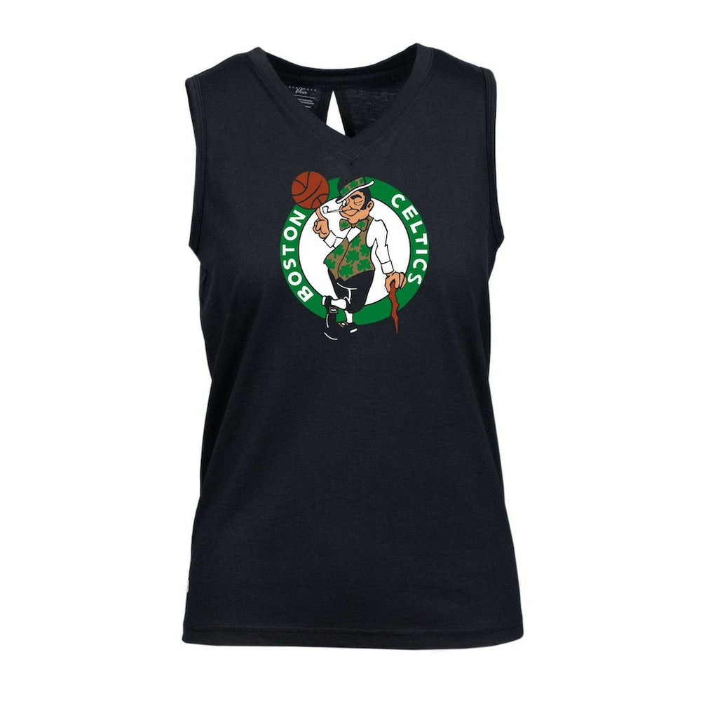 Boston Celtics Levelwear Women's Paisley Core V-Neck Tank Top Black - NBA
