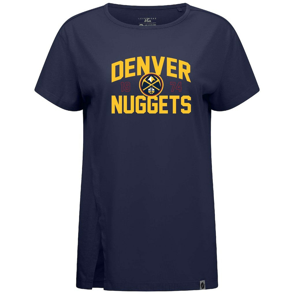 Denver Nuggets Levelwear Women's Influx T-Shirt Navy - NBA