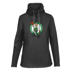 Boston Celtics Levelwear Women's Loop Core Funnel Neck Pullover Sweatshirt Black - NBA