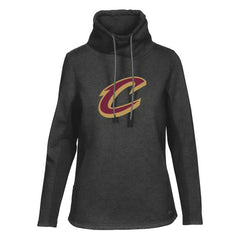 Cleveland Cavaliers Levelwear Women's Loop Core Funnel Neck Pullover Sweatshirt Black - NBA