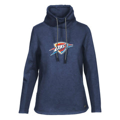 Oklahoma City Thunder Levelwear Women's Loop Core Funnel Neck Pullover Sweatshirt Navy - NBA