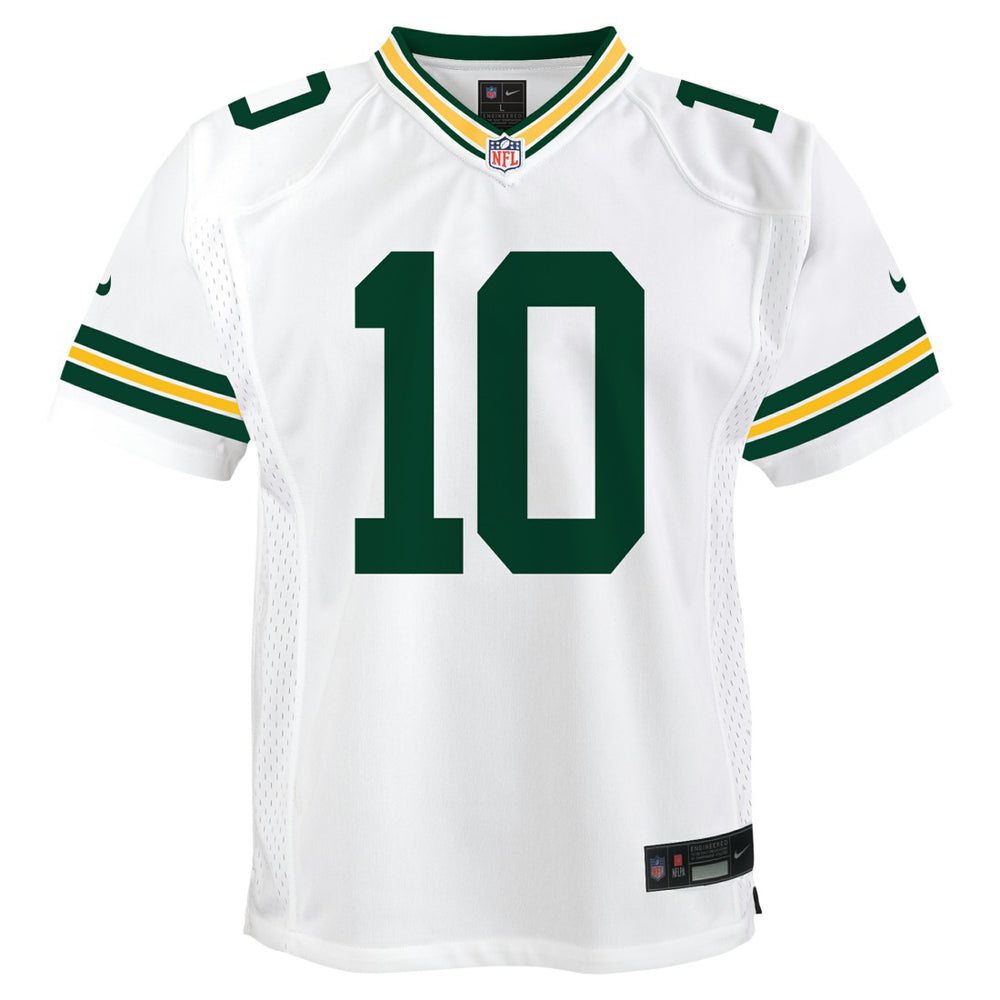 Jordan Love Green Bay Packers Youth Game Jersey White | Nike for Sale