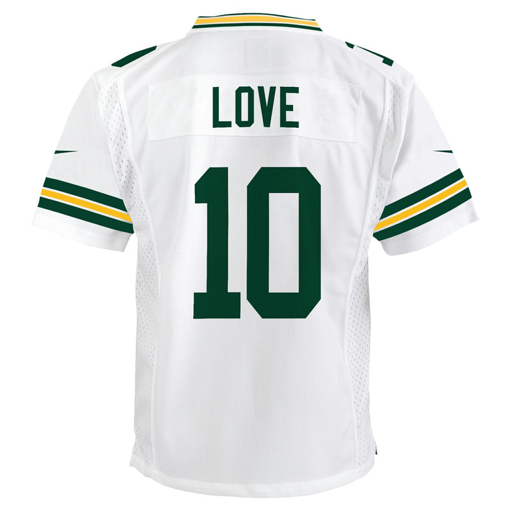 Jordan Love Green Bay Packers Youth Game Jersey White | Nike for Sale