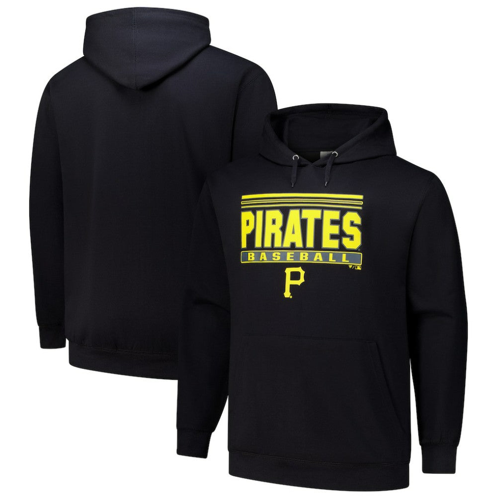 Pittsburgh Pirates   Stack Fleece Pullover Hoodie - MLB