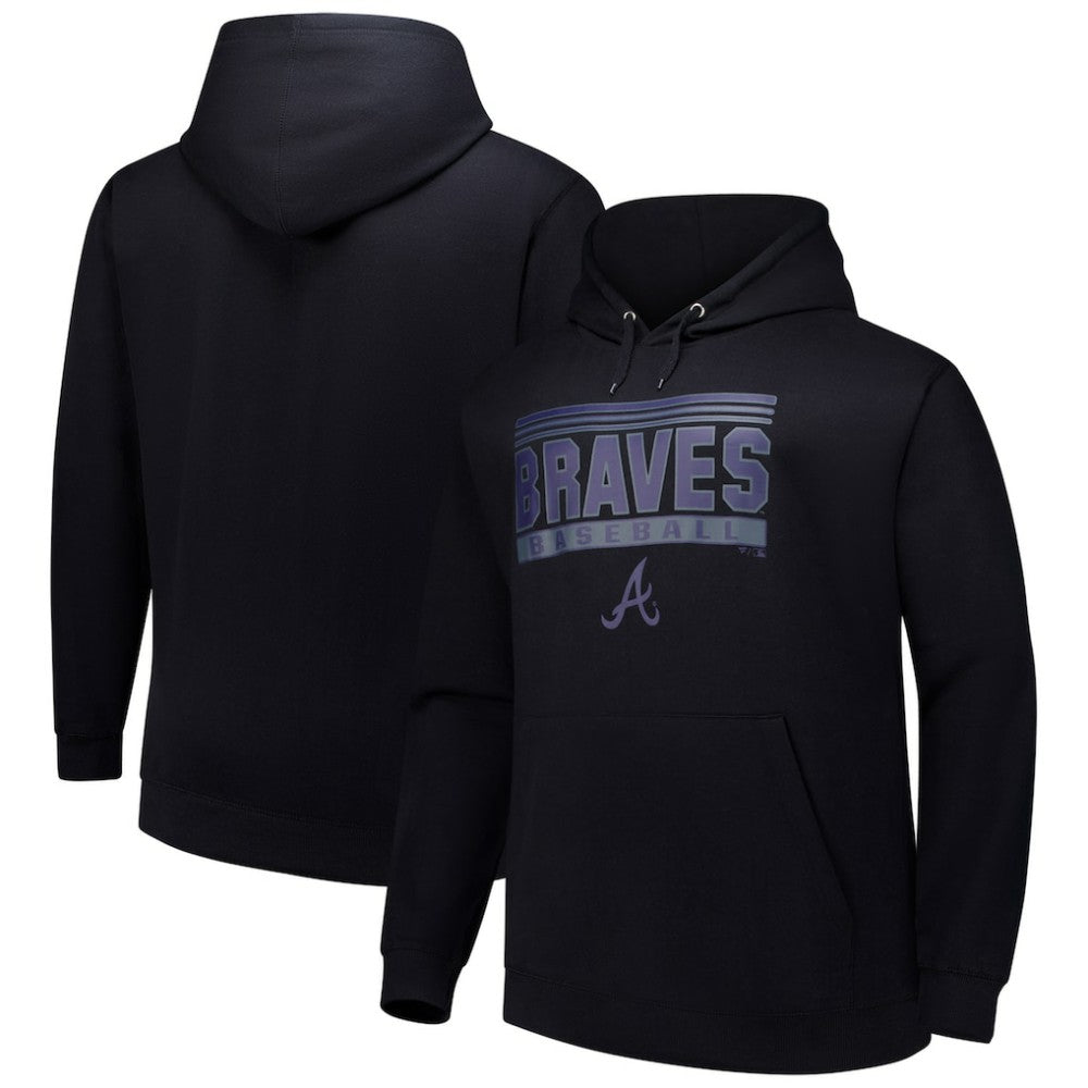 Atlanta Braves   Stack Fleece Pullover Hoodie - MLB